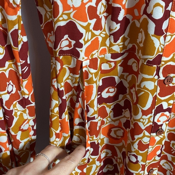 CAbi 70s style Daydream Floral Long Sleeve Dress - Multicolor XS - Picture 14 of 15